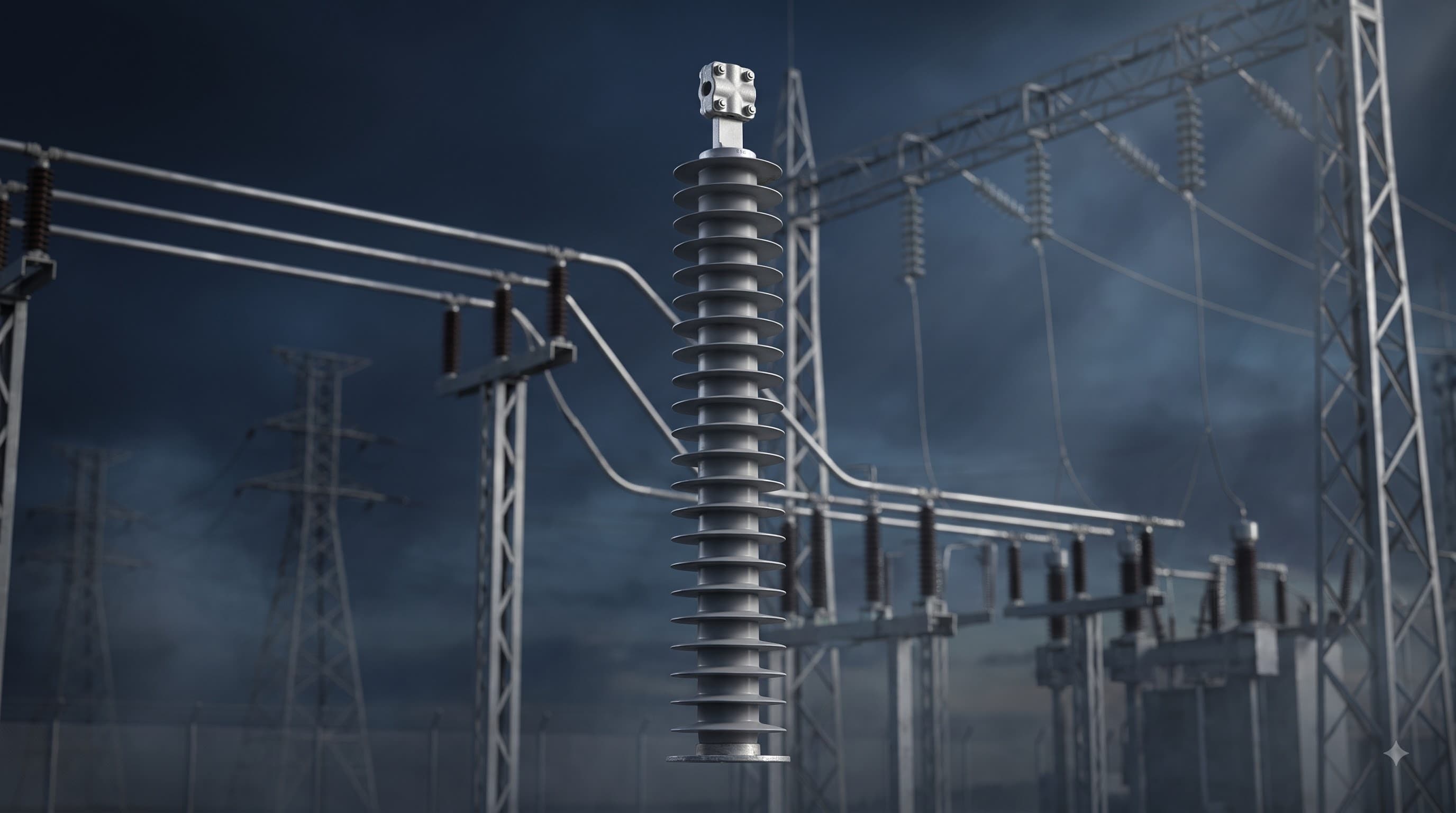 Polymer lightning arrester product showcase by Rashtriya Electrical
