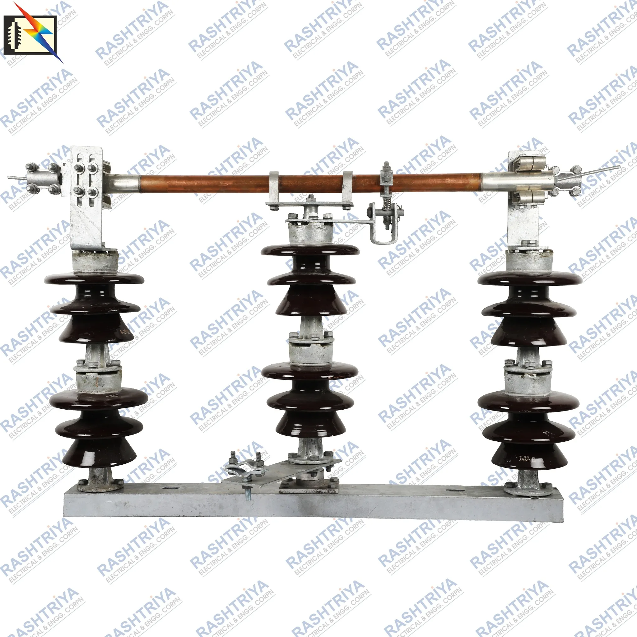 33kV Porcelain Isolator Double Stack Turn & Twist Type without Earth Switch by Rashtriya Electrical