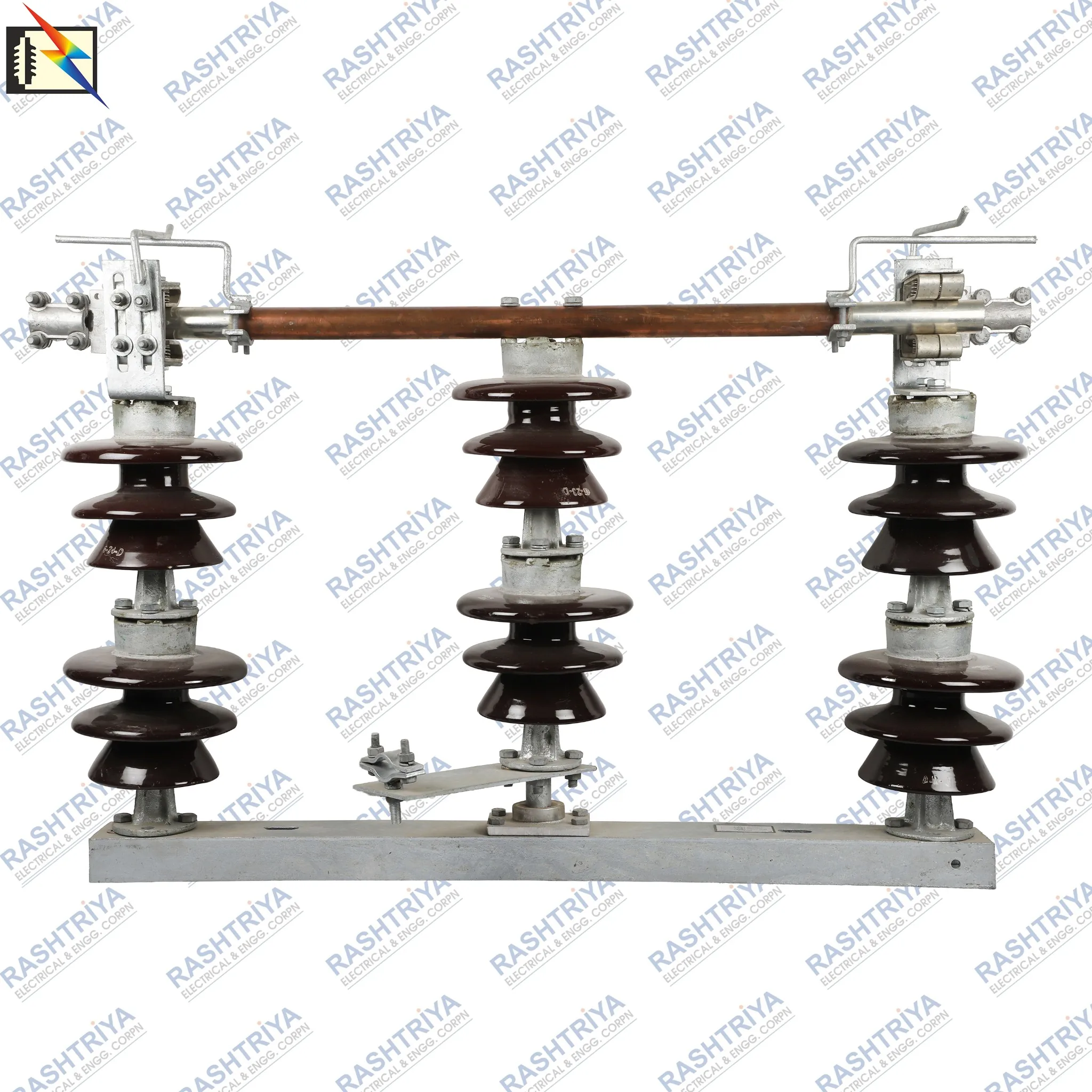 33kV Porcelain Isolator Double Stack with Earth Switch by Rashtriya Electrical