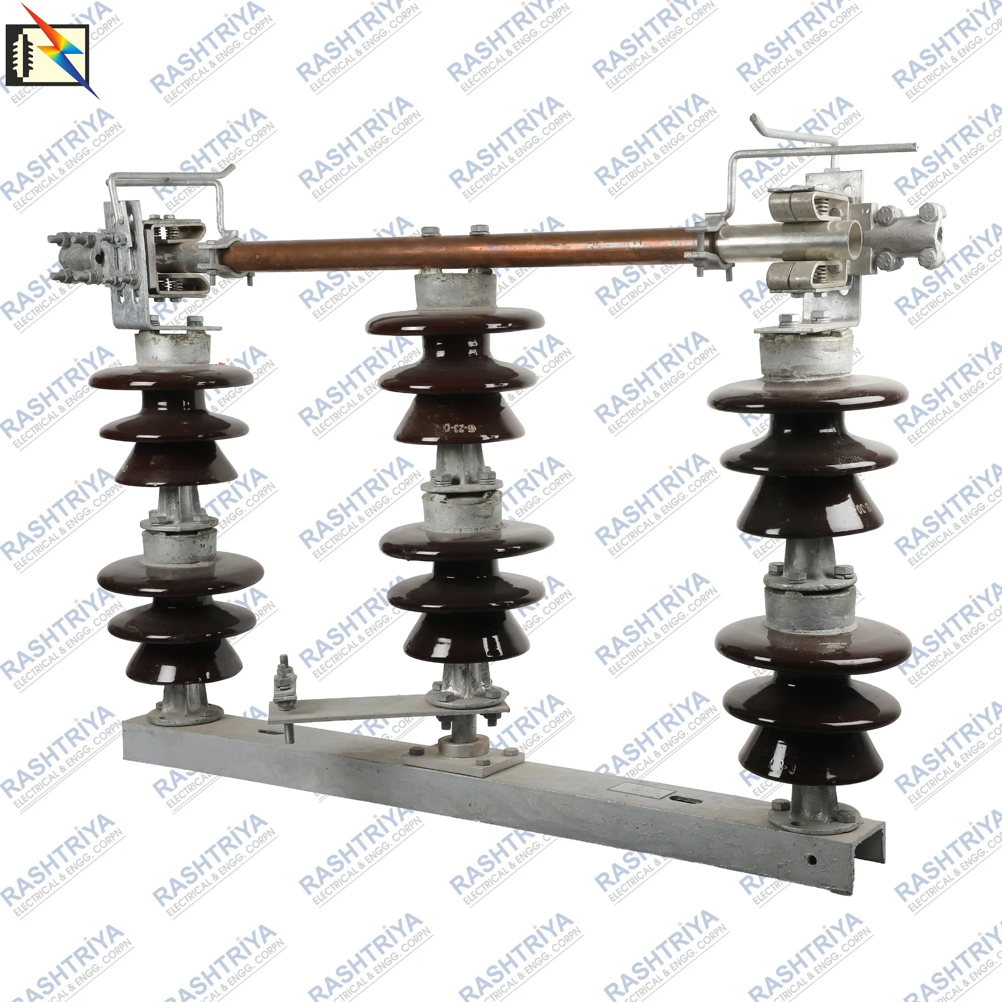400A 33kV Porcelain Isolator Double Stack without Earth Switch by Rashtriya Electrical